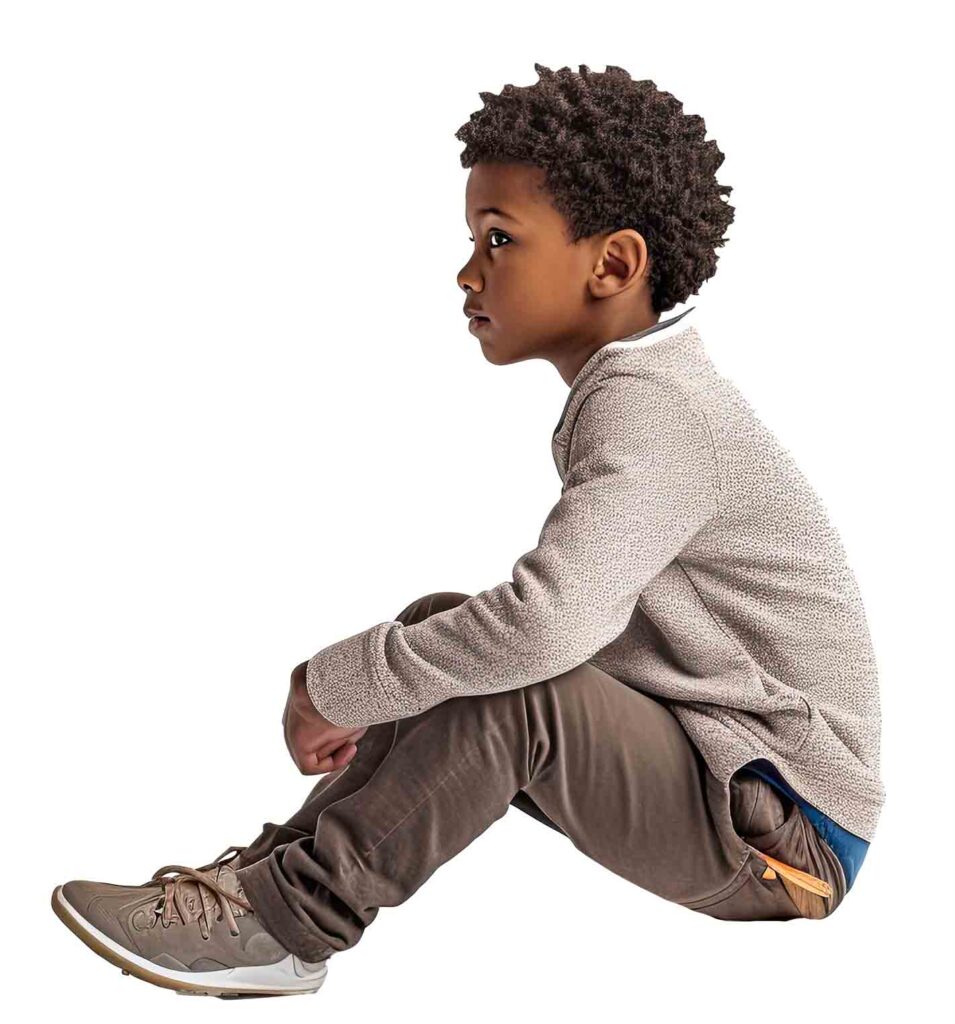 African Kid Sitting