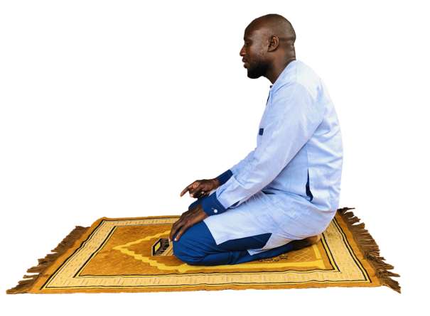 Muslim African Man Praying