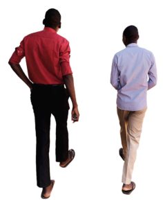 Two African Men Walking